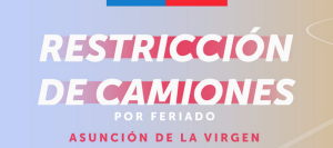 Restricciones para camiones por feriado del 15 de agosto de 2025