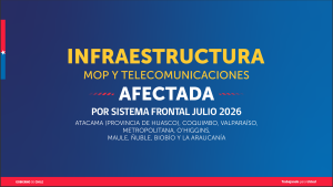 infraestructura afectada en julio por sistema frontal
